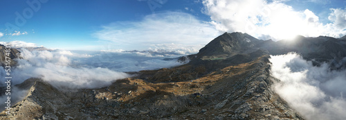 Fotografija Grandiose Panoramen am Rifugio Vaccarone - Alta Via Val di Susa, Piemont, Italie
