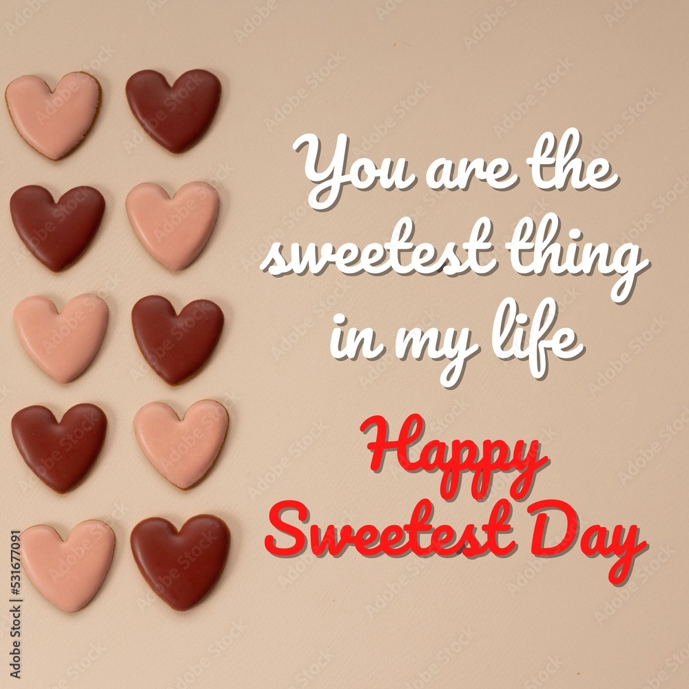 Happy Sweetest Day. This illustration design is perfect for celebrating Sweetest Day on October 15. It can use for graphic resources for social media posts and romantic quotes.