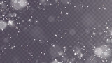 Christmas background. Powder PNG. Magic shining white dust. Fine, shiny dust particles fall off slightly. Fantastic shimmer effect.	