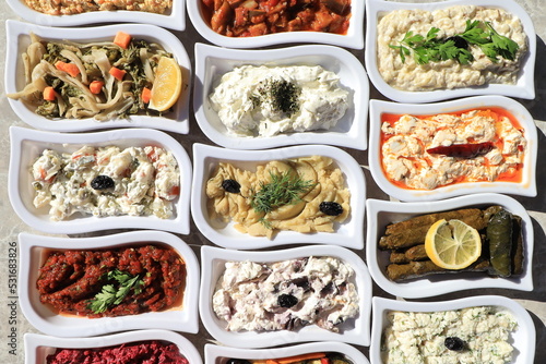  ​Meze or mezze is a selection of small dishes served as appetizers in much of West Asia, the Middle East, and the Balkans. Meze is often served as a part of multi-course meals.