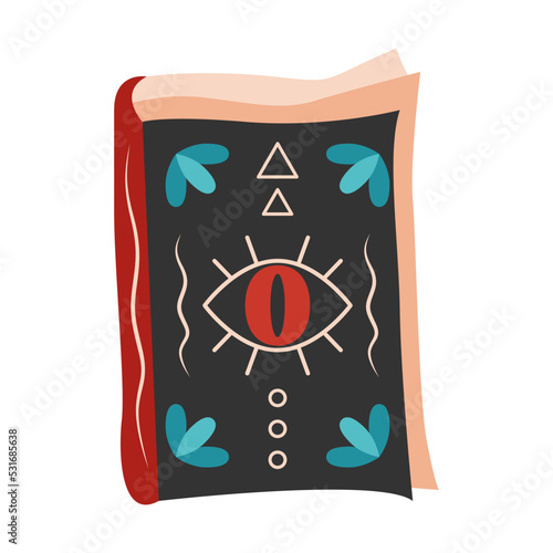 Magic book with spells