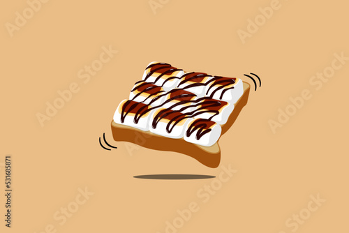 marshmallow chocolate toast