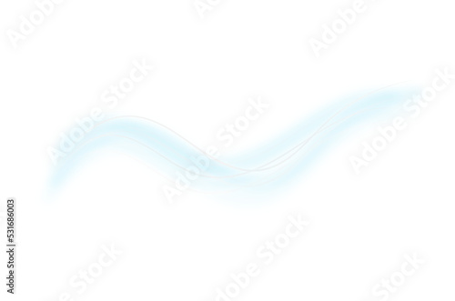 white waves with a fresh aroma. Waves showing a stream of clean fresh air photo