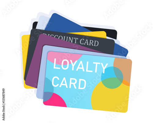 Loyalty cards vector