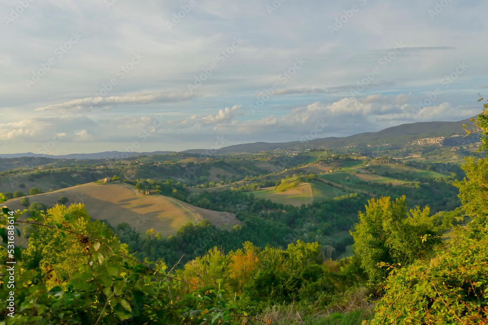 Panorami tipici della sabinia. Lazio, provincia di Rieti