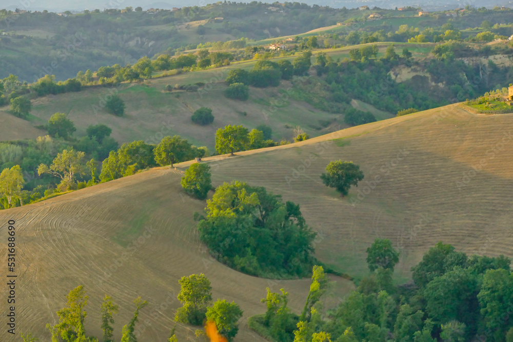 Panorami tipici della sabinia. Lazio, provincia di Rieti