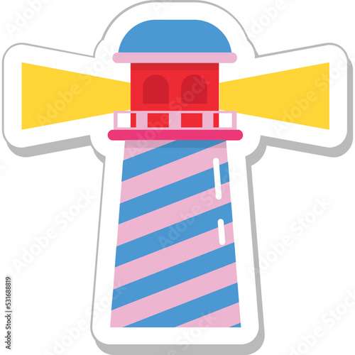 Lighthouse Colored Vector Icon