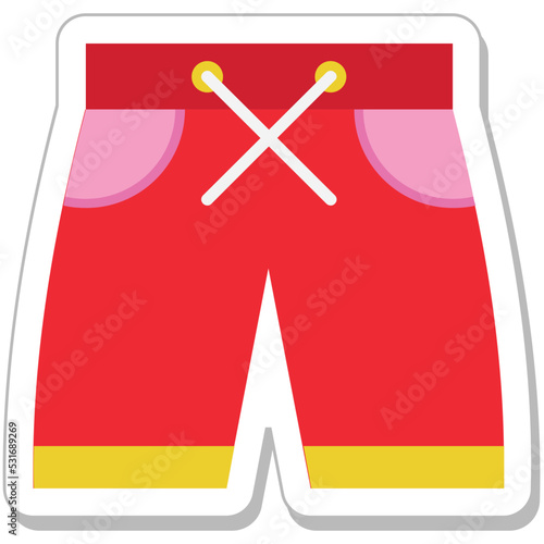 Shorts Colored Vector Icon