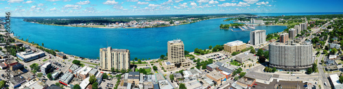Aerial panorama of Sarnia, Ontario, Canada photo