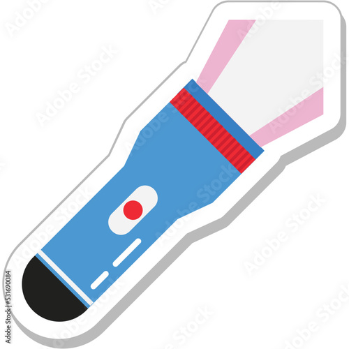 Torch Colored Vector Icon
