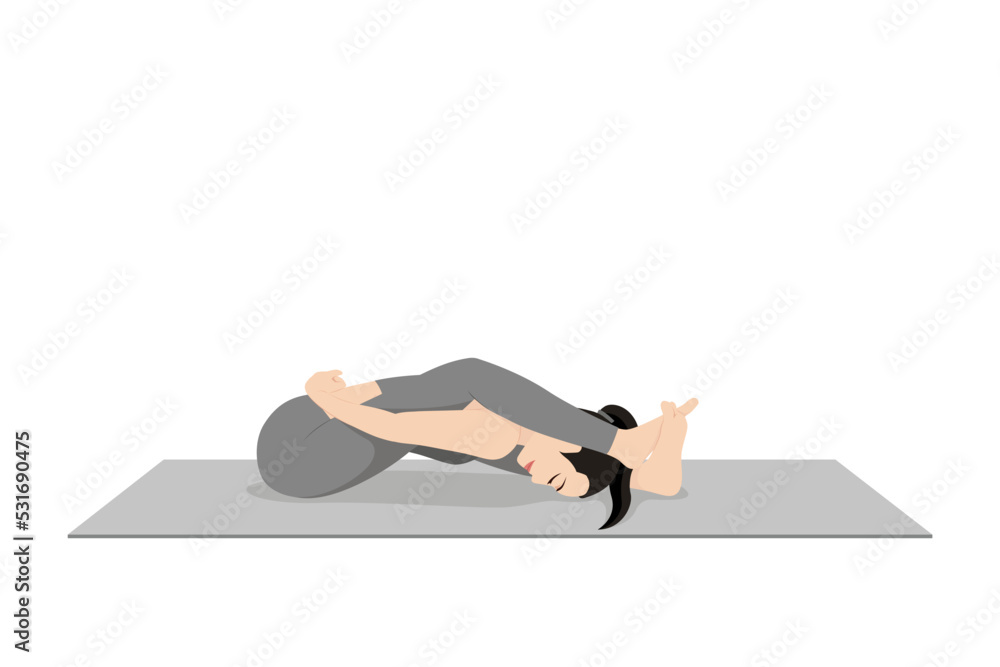 Reclining Turtle Pose, Supta Kurmasana Reclining Turtle Pose, Supta Kurmasana