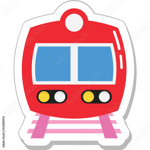 Tram Colored Vector Icon