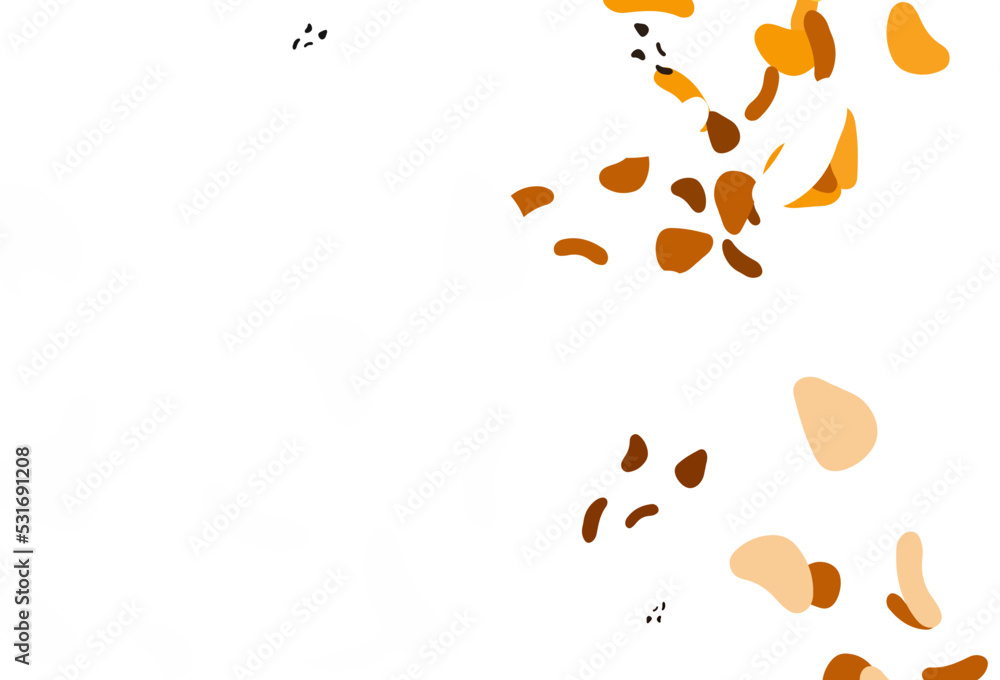 Light yellow, orange vector template with memphis shapes. Light yellow, orange vector template with memphis shapes.