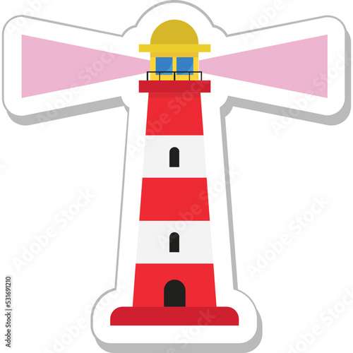 Lighthouse Colored Vector Icon