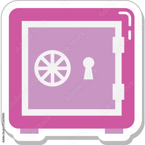Locker Colored Vector Icon