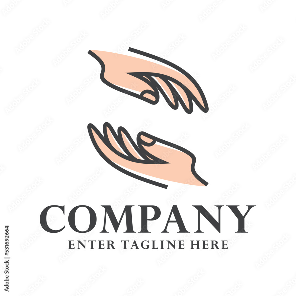 : hand logo design, vector hand, index finger logo design, icon, symbol ...