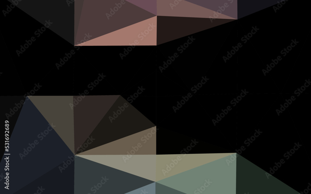 Dark Black vector blurry triangle pattern. Dark Black vector blurry triangle pattern.