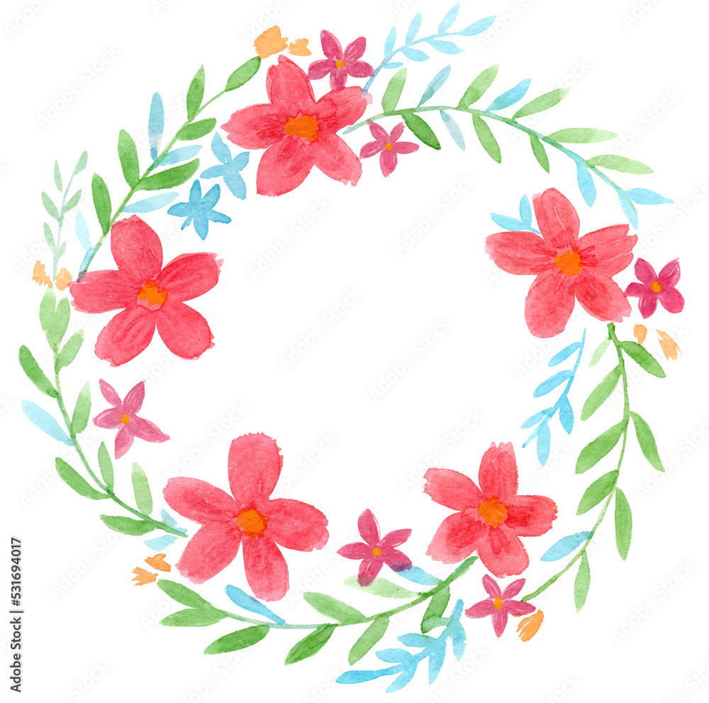 frame with red flowers frame with red flowers