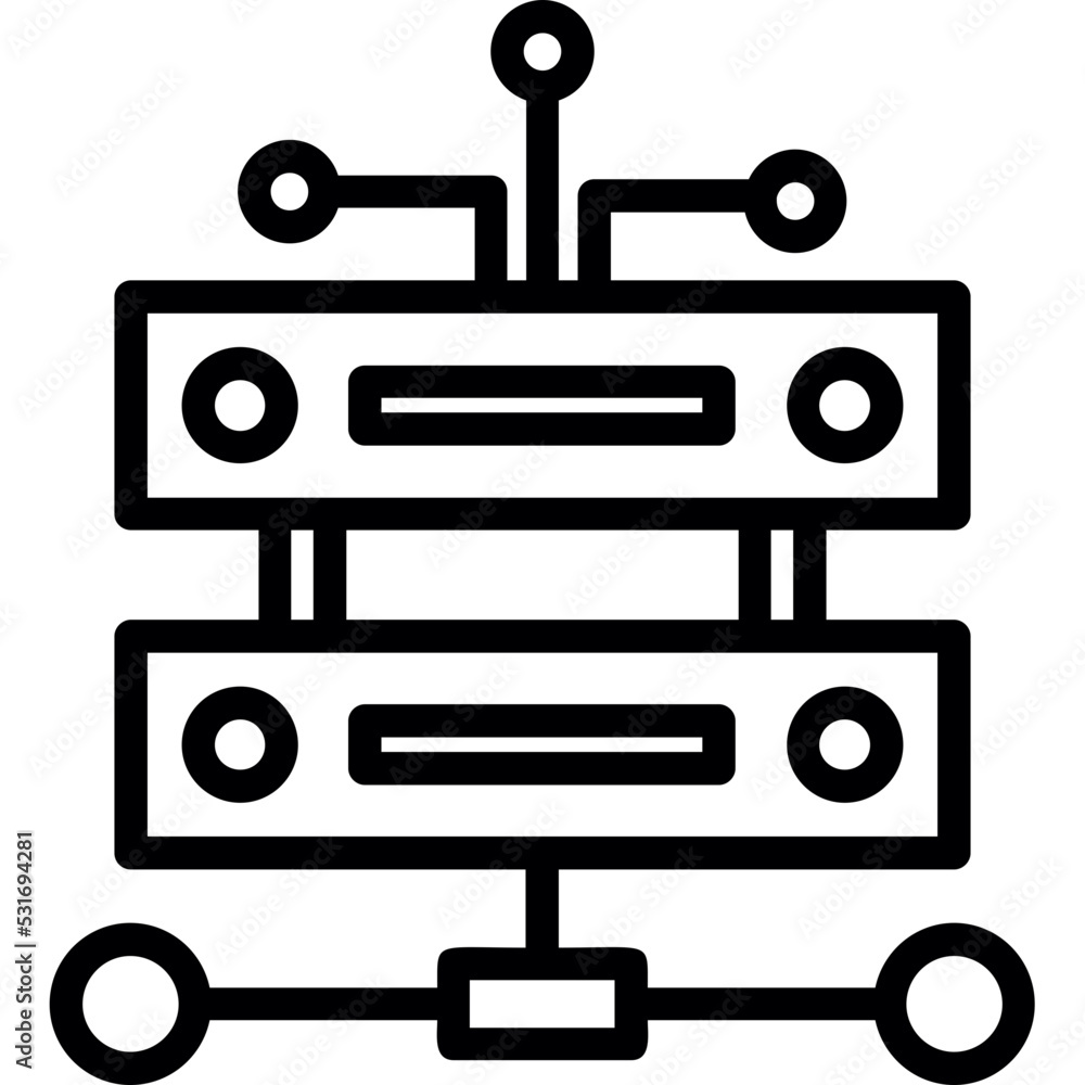 Data Infrastructure Icon Data Infrastructure Icon