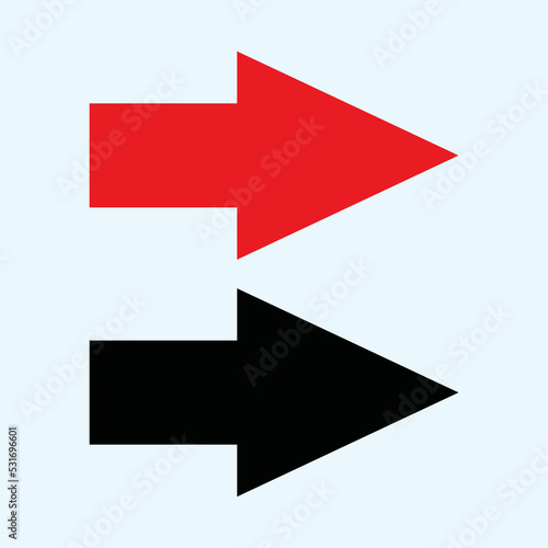 Red and black arrow icon vector EPS- 10 Free Download Red and black arrow icon vector EPS- 10 - GFXLoad