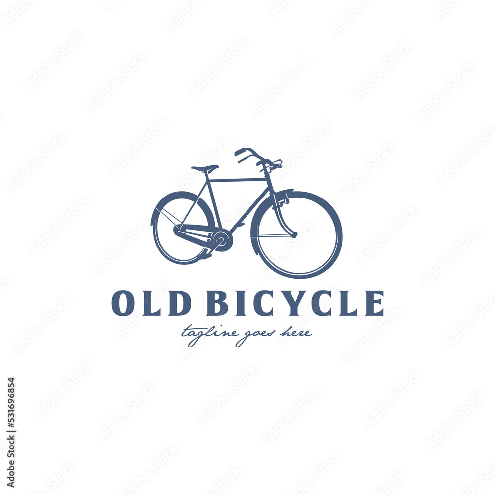 Classic Bicycle Logo Design Vector Image Classic Bicycle Logo Design Vector Image
