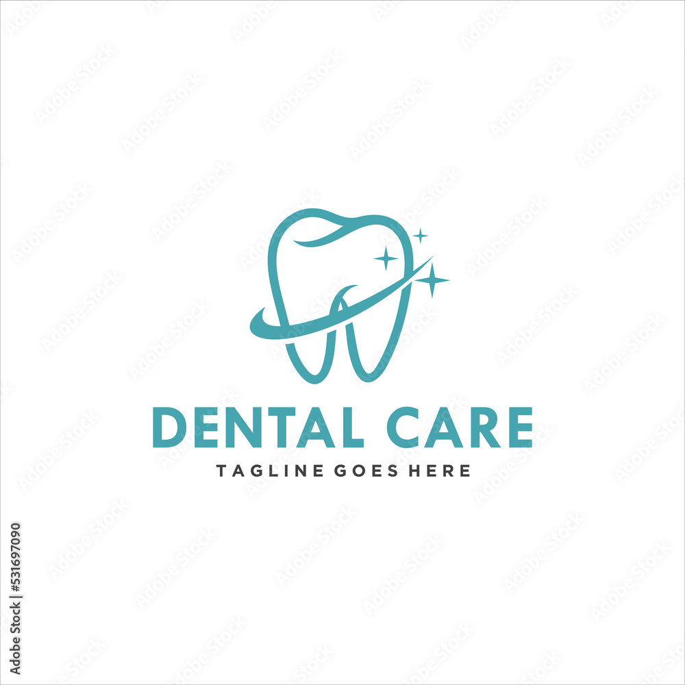 Dental Care Logo Design Vector Image