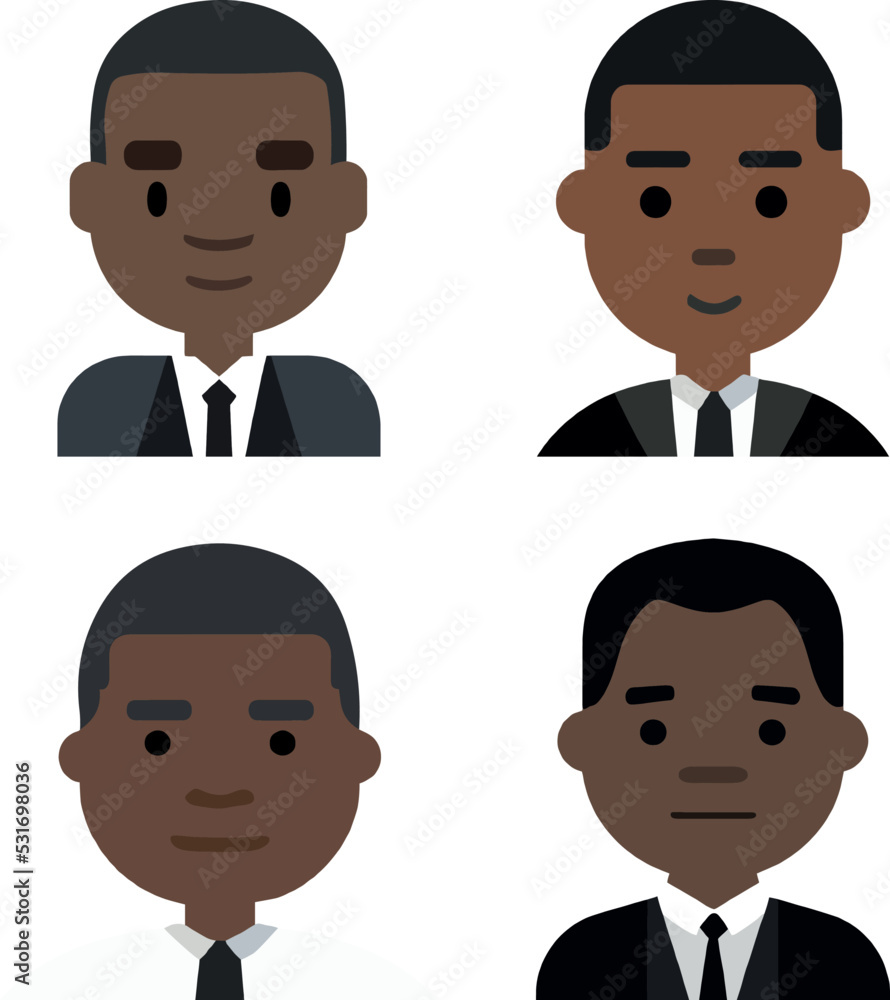 Set of cartoon vector businessman Set of cartoon vector businessman
