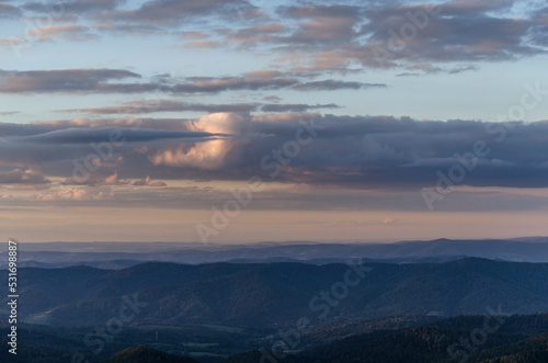 Bieszczady panorama z połoniny Caryńskiej  © wedrownik52