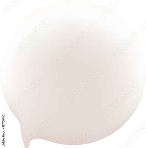 3D speech bubble icon