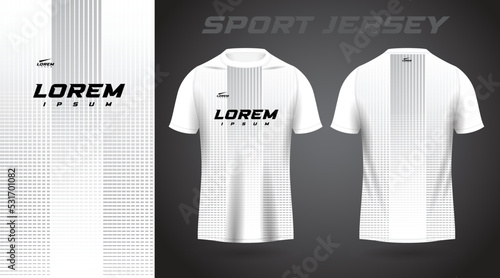 white and gray shirt sport jersey design