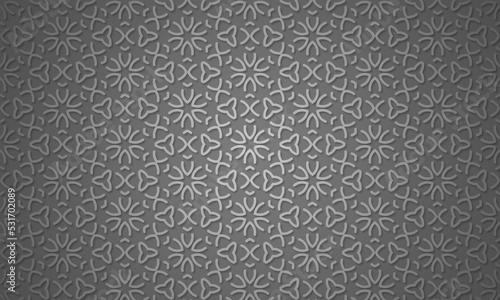 Wallpaper Mural Seamless repeat geometric flower line design illustration Torontodigital.ca