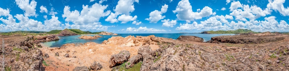 Pregonda Beach in Menorca, Spain