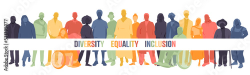 Diversity, Equality, Inclusion banner. photo