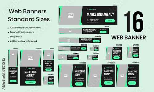 Marketing Agency Web Bundle Banner Design