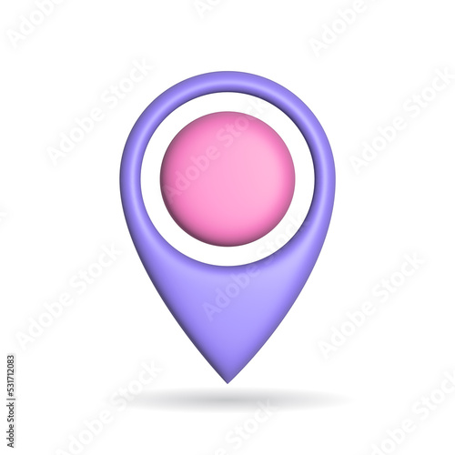 Free Download 3d rendering gps sign icon. Illustration with shadow isolated on white. - GFXLoad