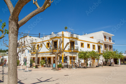 Pitoresque village Santa Gertrudis, famous place for a daytrip at Ibiza island, Balearic islands, Spain, Europe