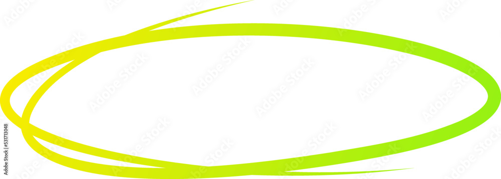 Oval Marker Gradient Line Oval Marker Gradient Line