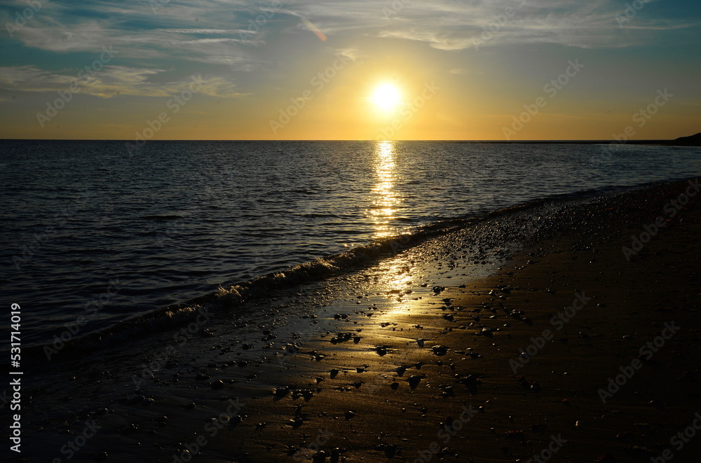 Naklejka premium Sonnenuntergang an der Ile de Re