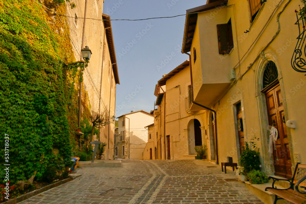 Obraz premium Borgo di Goriano Sicoli. AbruzzoItaly