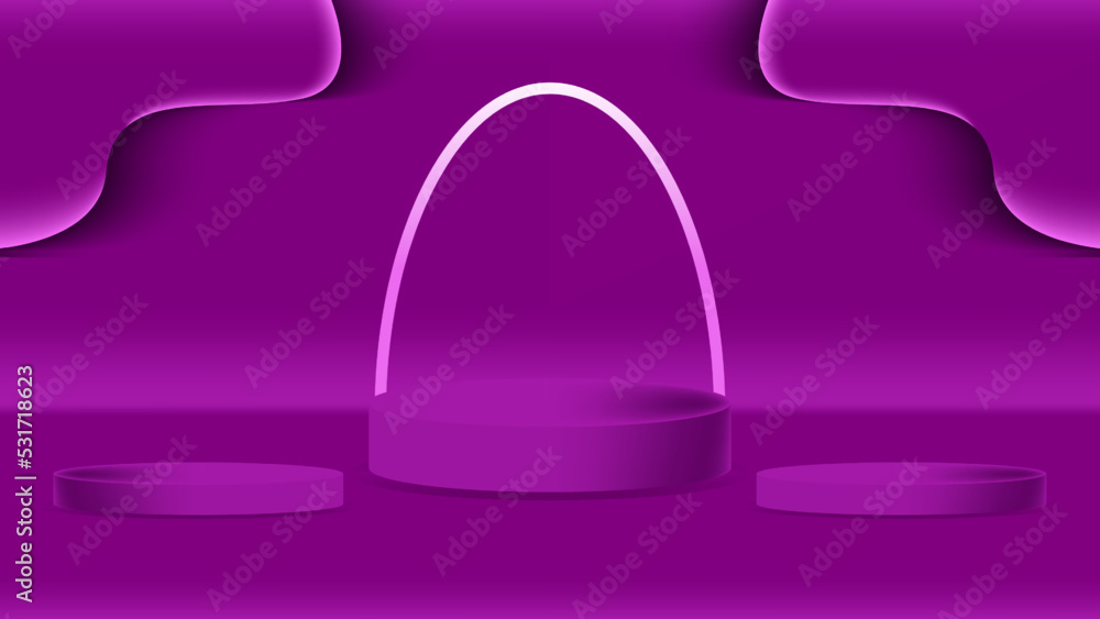 Violet Podium with fluid on the wall. vector illustrations. eps 10
Violet Podium with fluid on the wall. vector illustrations. eps 10