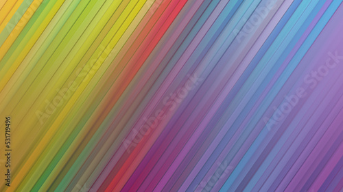 abstract vibrant slanting lines background. gradient design wallpaper. graphic illustration with speedily style texture and geometric strips pattern 3D illustration (1)