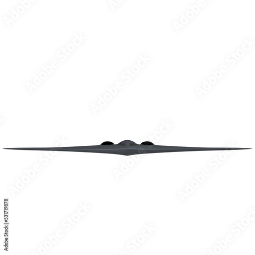 Fotografering 3D rendering illustration of a strategic stealth bomber