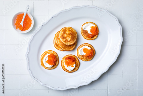 Vászonkép Festive appetizer