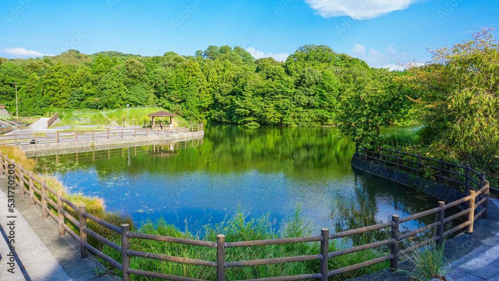 Fototapeta premium 建徳寺古墳公園、福岡県田川郡
