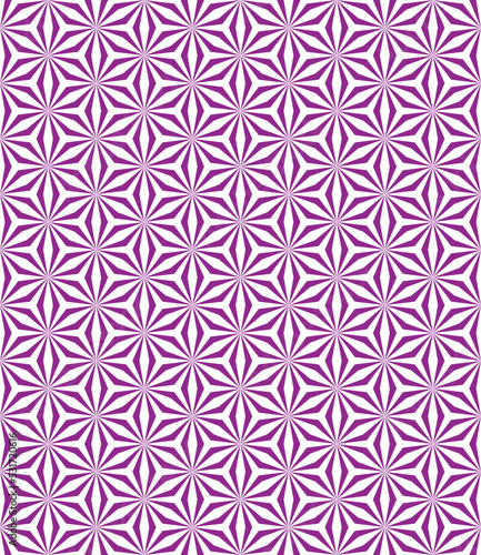 Abstract stardust pattern background. Colorful geometrical pattern. Modern graphic design. Purple flower shape on white color background.