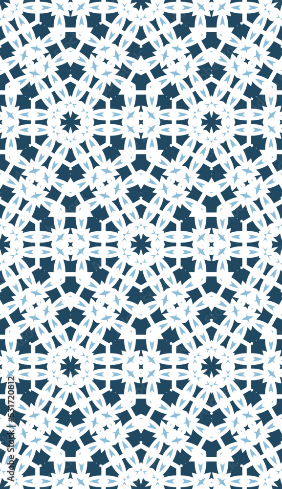 Fototapeta premium Geometric pattern. Seamless vector background. Ethnic graphic design.
