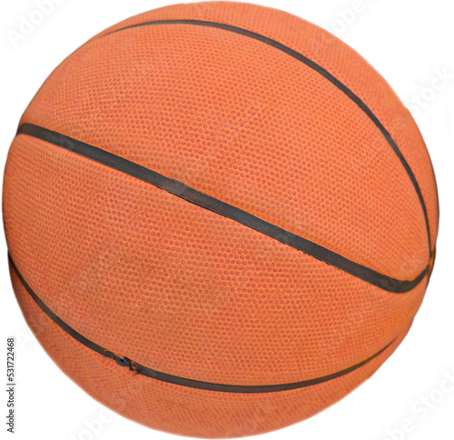 Image of close up of an orange basketball © vectorfusionart