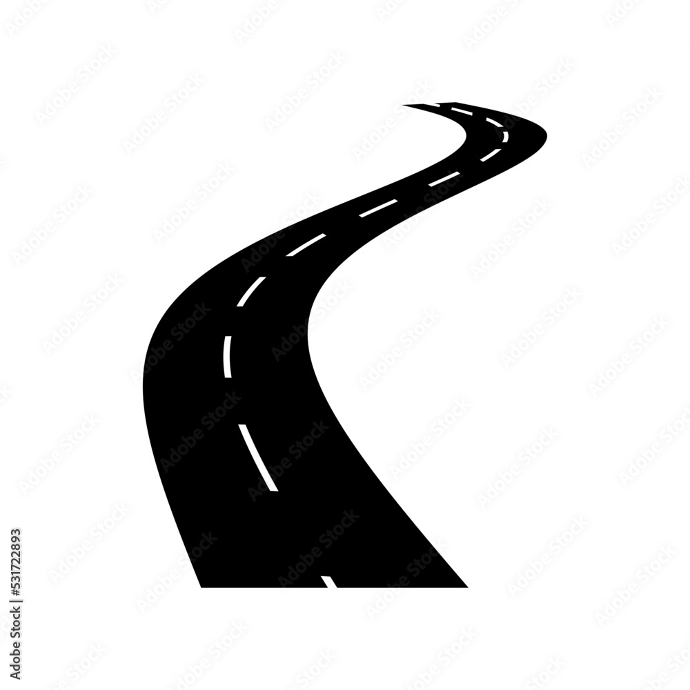 Road icon vector. route illustration sign. trip symbol or logo. Road icon vector. route illustration sign. trip symbol or logo.
