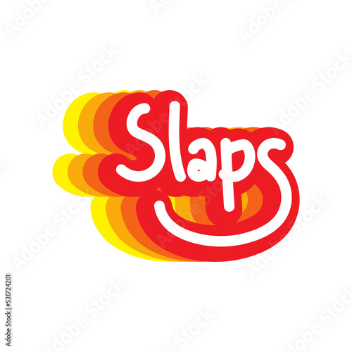 Slaps Gen Z millenial Sticker vector photo