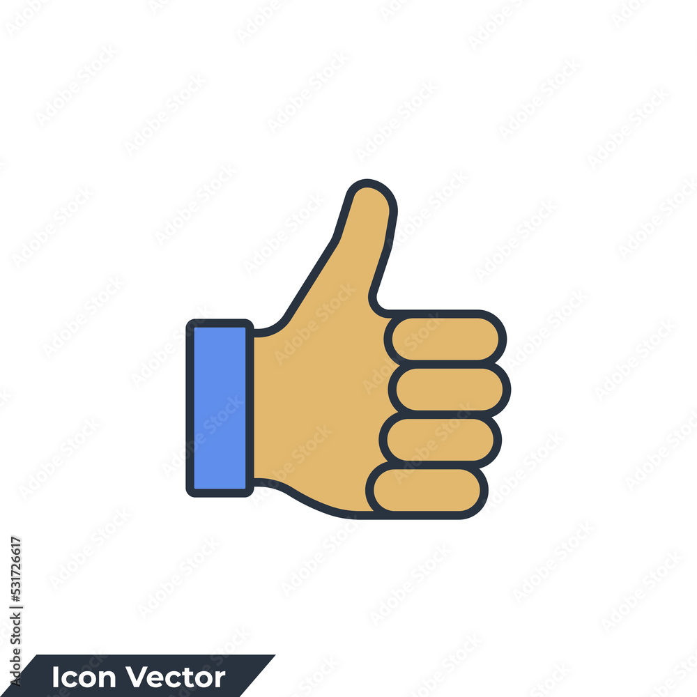 thumbs up icon logo vector illustration. like symbol template for graphic and web design collection thumbs up icon logo vector illustration. like symbol template for graphic and web design collection